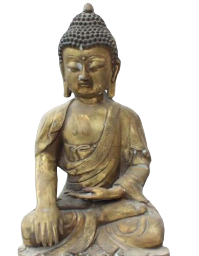 Statue Bouddha Bronze Ancien