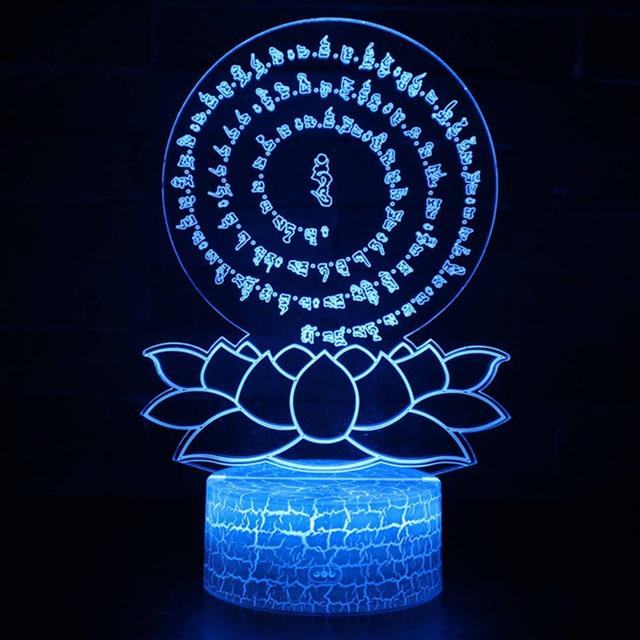 Lampe Bouddha Lotus