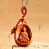 Pendentif Bouddha de médecine lotus bois
