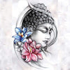 Tatouage Bouddha Fleur de Lotus Rose