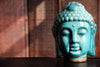 Statue Tête du Bouddha Bleu