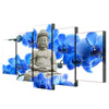 Tableau Bouddha Bleu Orchidée