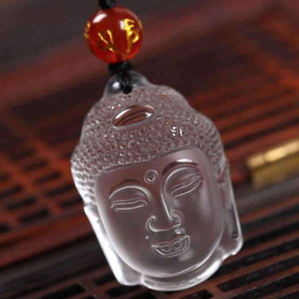 Pendentif Bouddha Tête du Bouddha Cristal