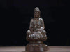 Statue Bouddha Shakyamuni assis Aloès naturel