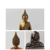 Statue Bouddha Appel de la terre peinte à la main