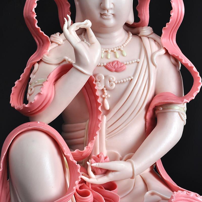 Statue Bouddha Guanyin sur un Lotus