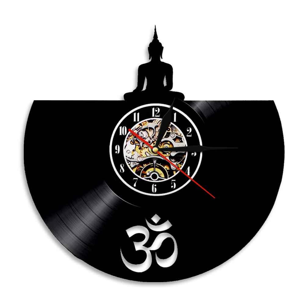 Horloge Bouddha Vinyle