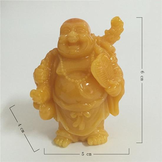 Statue Bouddha Jade Jaune