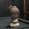 Petite Statue Moine Bouddha Vert Clair