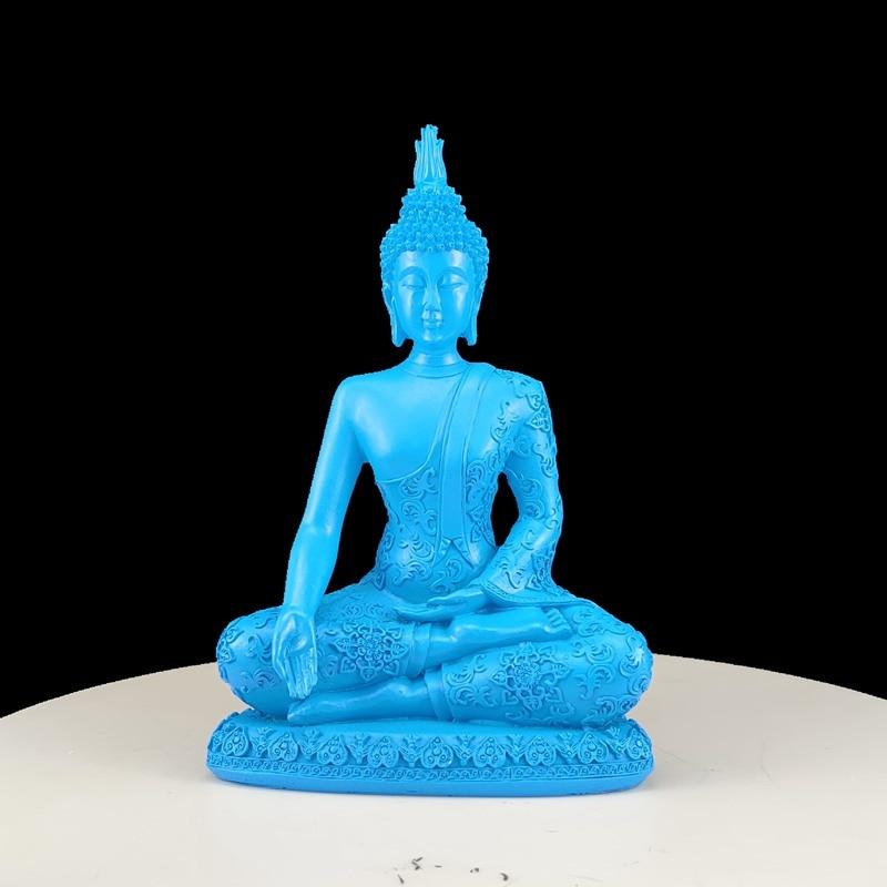 Statue Bouddha Bleu