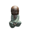 Statuette Bouddha Vert Avec Un Chapelet