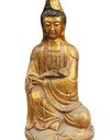 Statue de Bouddha Dorée a Genoux