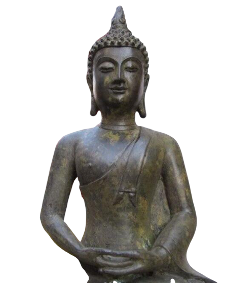 Statue Bouddha Jardin Zen