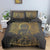 Housse de Couette Bouddha Gris et Or