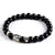 Bracelet Bouddha perles naturelles noires
