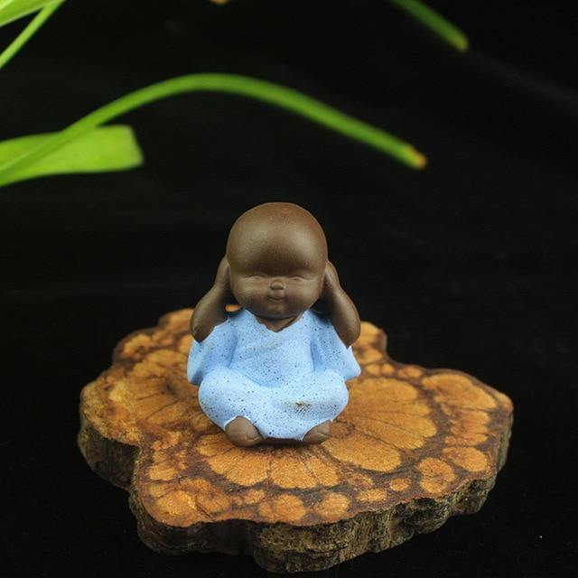Petite Statue Bouddha Bleu