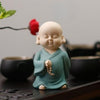 Petite Statuette Du Bouddha Bleu