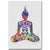 Tableau Bouddha Position du Lotus Coloré