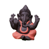 Statue Ganesh Du Dieu éléphant Rouge
