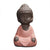 Petite Statue Moine Bouddha Rouge