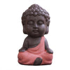 Petite Statue Moine Bouddha Brun