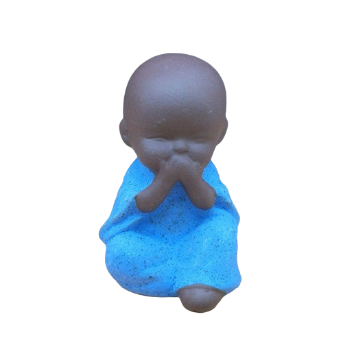 Petite Statuette Bouddha Bleu