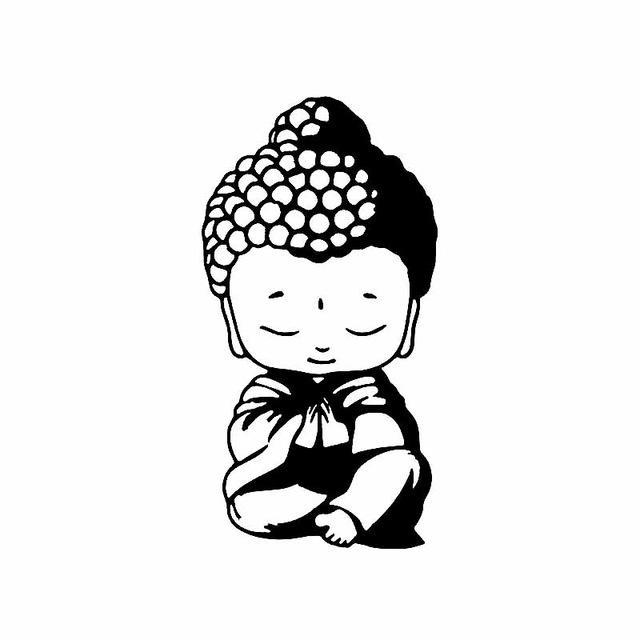Sticker Bouddha Chibi