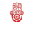 Sticker Bouddha Main de Fatma Rouge