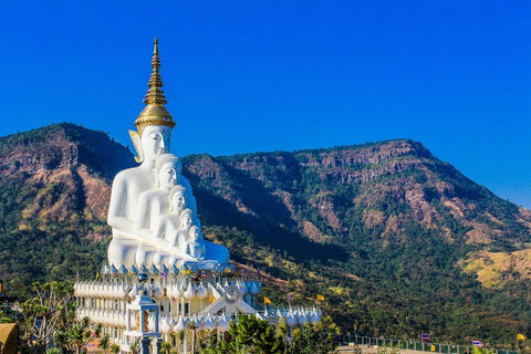 Five-Buddha statue at Wat Phra That Pha Kaew
