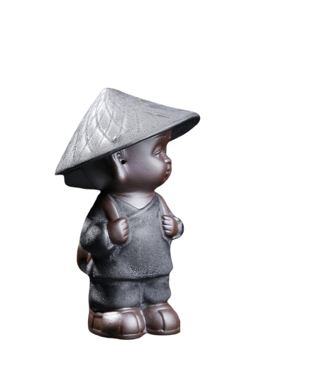 Statue Bouddha Chapeau Chinois