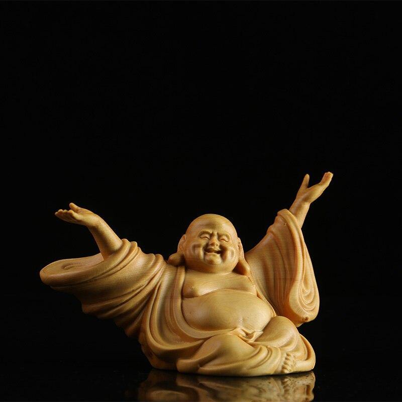 Bouddha Rieur En Bois | Ciel De Lit