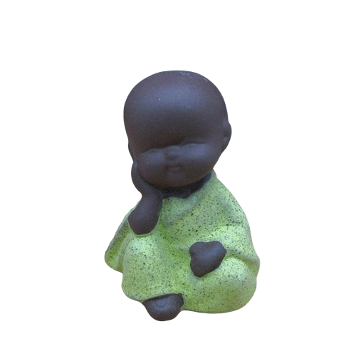 Petite Statuette Bouddha Vert Clair