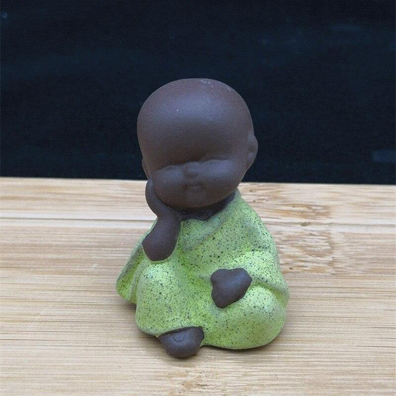 Petite Statuette Bouddha Vert Clair