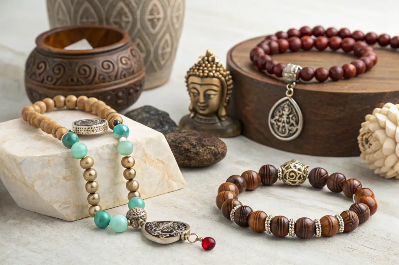Style bouddhiste bijoux perles et bracelets tendance 2026