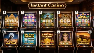Les 10 meilleures machines à sous à tester sur Instant Casino en 2026