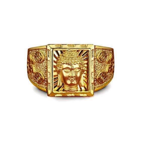 Bague Or Visage du Bouddha