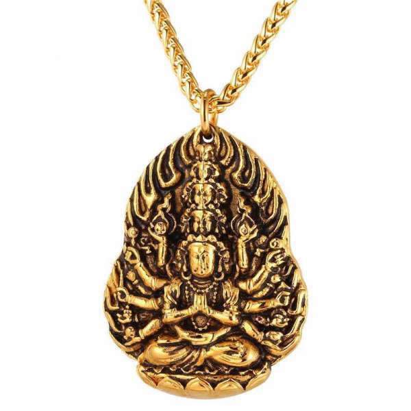 Pendentif Bouddha Avalokitesvara méditation