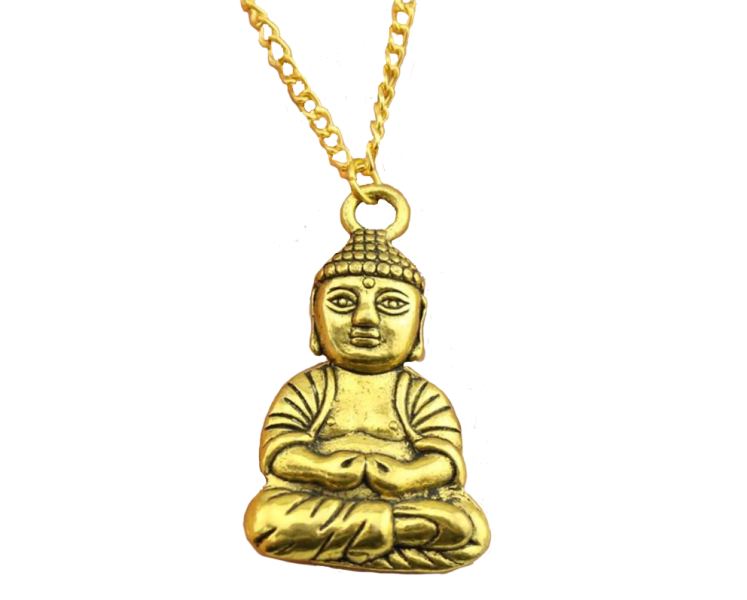 Pendentif Bouddha Or Position du Lotus