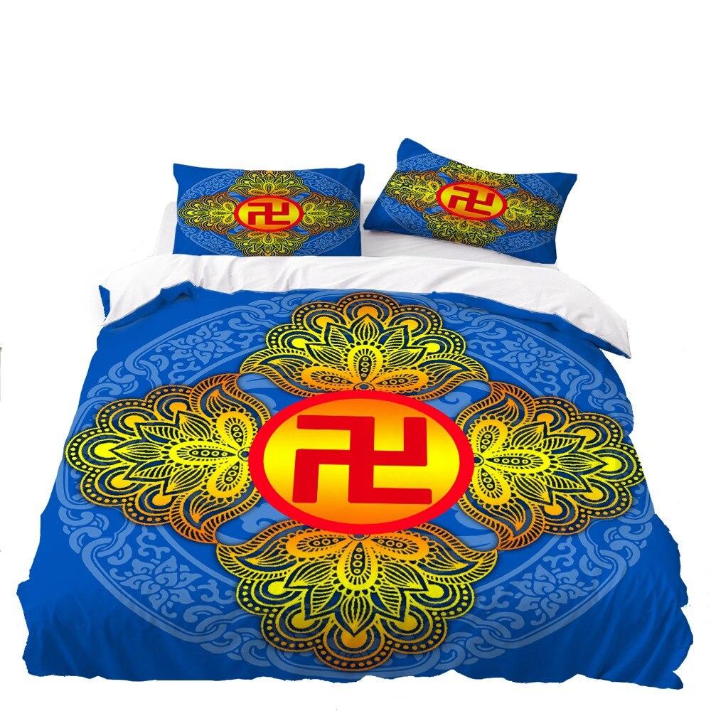 Parure de Lit Zen Svastika Bouddha