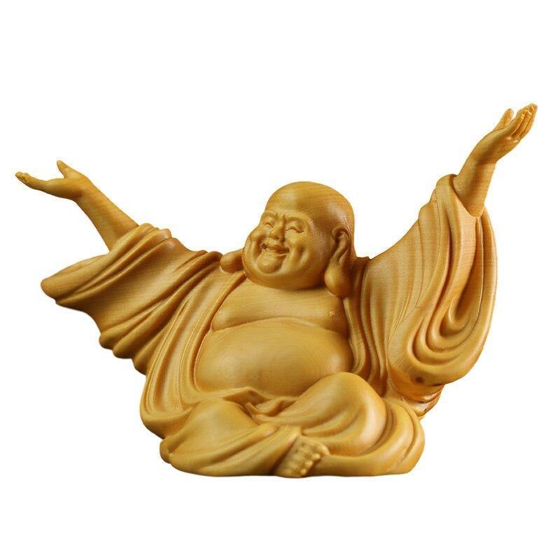 Bouddha Rieur En Bois