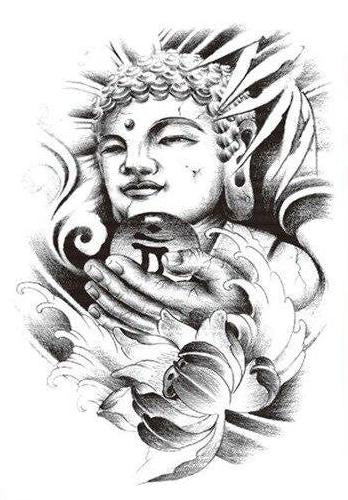 Tatouage Bouddha Noir